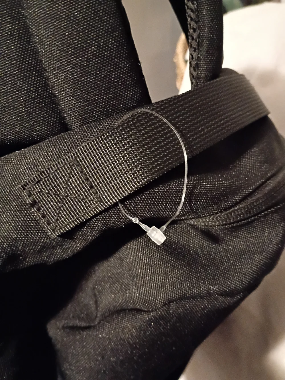Men's Black Everyday Backpack with Minimal Logo